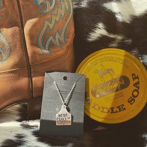 Yellowstone Dutton Ranch Metal Stamped Necklace